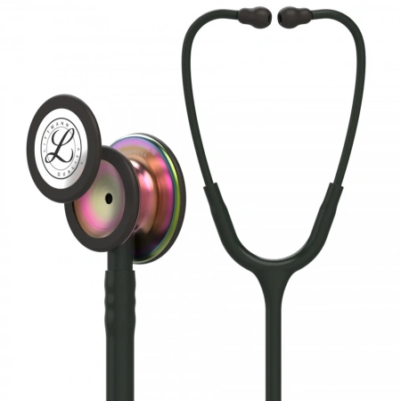 Стетоскоп медицинский Littmann Classic III Чёрный и радужный, двухсторонний