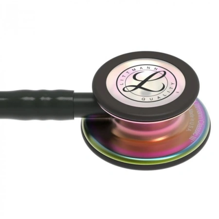 Стетоскоп медицинский Littmann Classic III Чёрный и радужный, двухсторонний